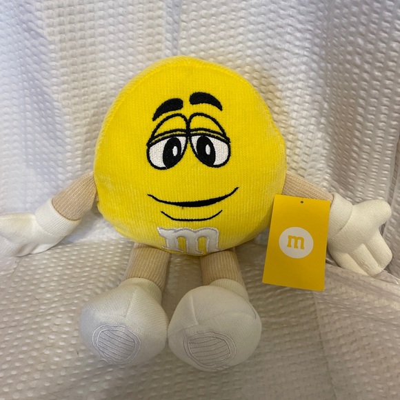 M&M'S Toys Mms World Yellow Character Big Face 4 Plush Nwt Poshmark